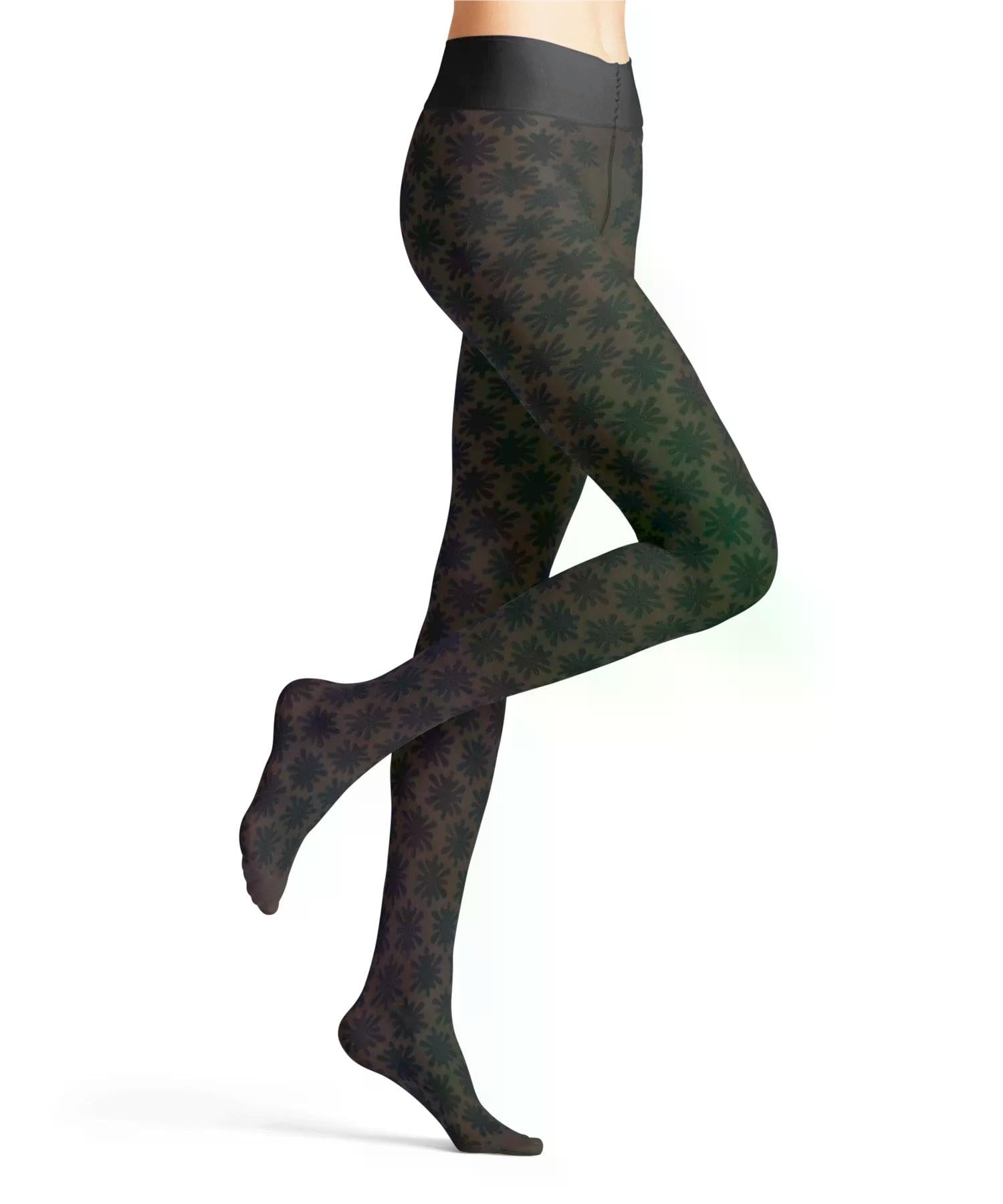 falke-high-waist-crystal-20-den-strumpfhose-schwarz-gemustert image 1