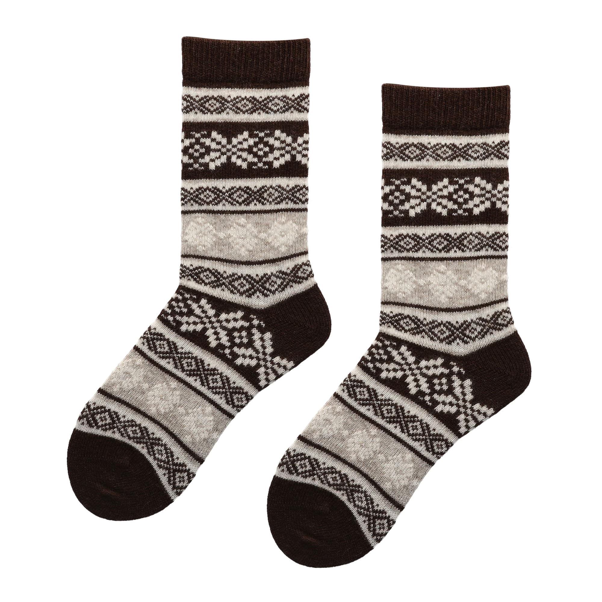hudson-cozy-nordic-socken-ochre-brown-woll-mix-norweger image 5