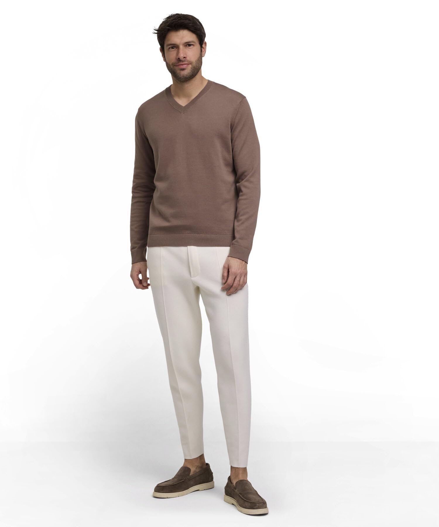 falke-cotton-knit-pullover-bio-baumwolle-v-ausschnitt image 3