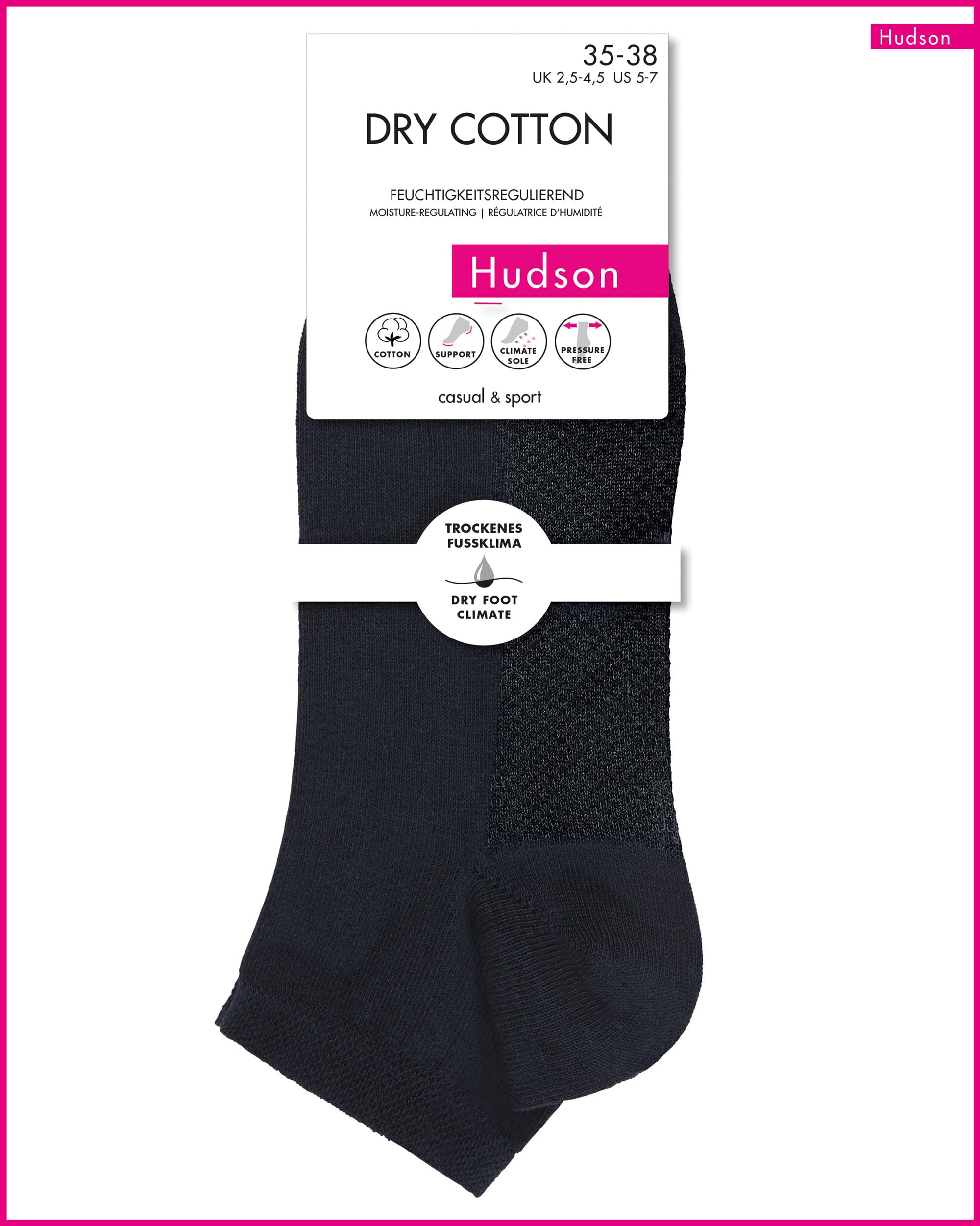 hudson-dry-cotton-sneaker-socken-wei-39-42-atmungsaktiv image 6