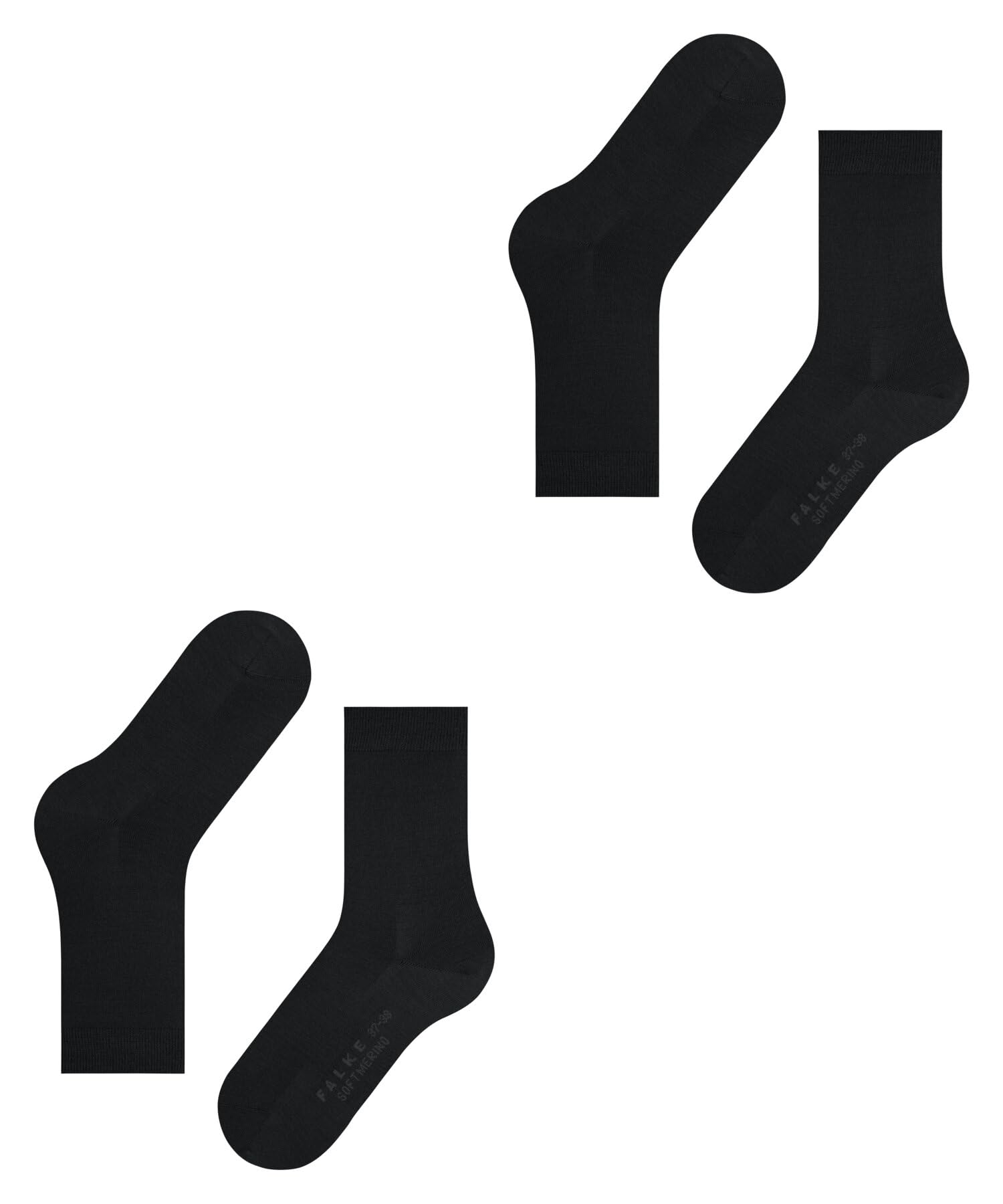 falke-softmerino-socken-2er-anthrazit-35-36-merinowolle image 6