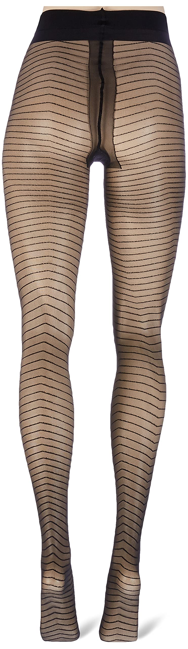 hudson-line-sh-strumpfhose-schwarz-38-40-40-den-gestreift image 4